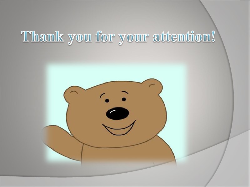 Thank you for your attention!